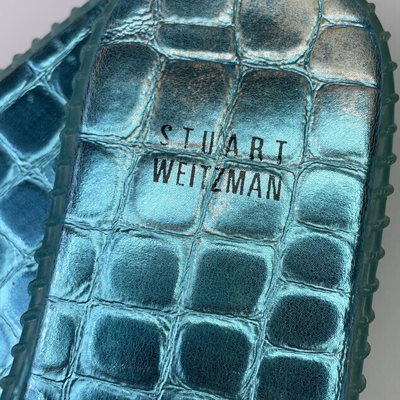 Stuart Weitzman Diamond Blue Jelly Slides Size 8💎 - Picture 8 of 9